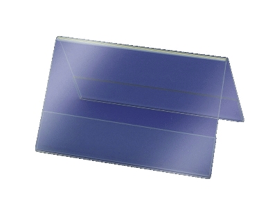 Sigel® Tischaufsteller, Dachform, glasklar, für 100x60 mm