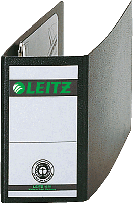 LEITZ Ordner 1078-00-00, DIN A6 quer 80mm schwarz