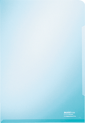 LEITZ Sichthüllen 4153-00-35 A4 PVC blau VE10