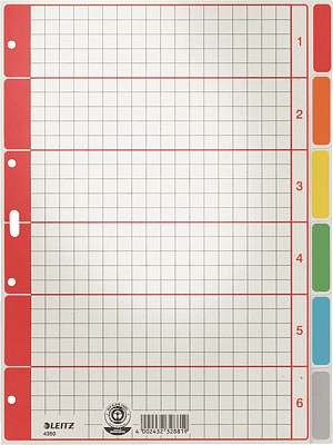 LEITZ Register 6 teilig