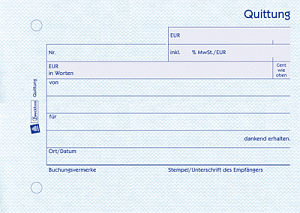 Zweckform Quittung 300