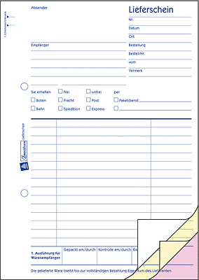 Avery Zweckform Lieferschein
