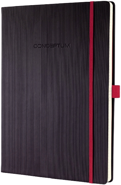 Sigel Modisch Notizbuch CONCEPTUM® Red Edition - ca. A4, liniert, schwarz