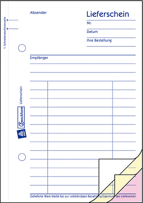 Zweckform Lieferschein SD