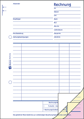 Zweckform Rechnung SD
