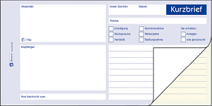 Zweckform Kurzbrief SD