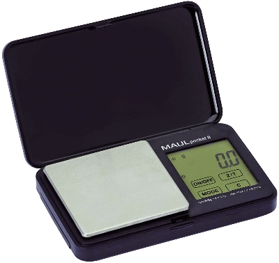 Maul Taschenwaage MAULpocket II - schwarz, 500g