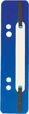 Q-Connect Heftstreifen Kunststoff,kurz -Deckleiste aus Kunststoff,blau,75 Stück