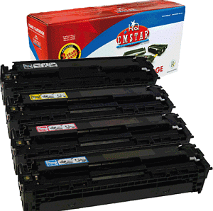 Emstar H872 Alternativ HP 131A Toner schwarz, farbig VE4