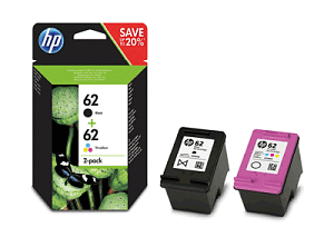 HP Tinte Combo-Pack No.62 schwarz + color