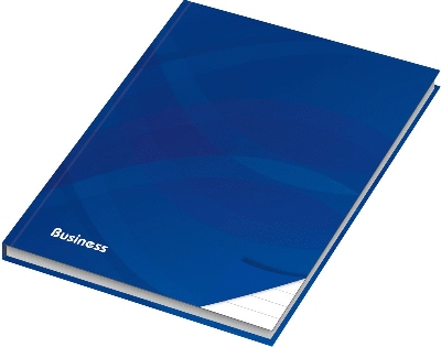 RNK Verlag Kladde Business blau - liniert, A4, 96 Blatt, 70 g/qm