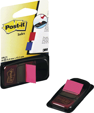 3M Post-It 680-21 Index pink 50Blatt