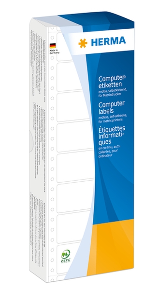 Computeretiketten blau 88,9x35,7 mm Papier matt 2000 St.