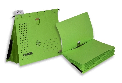 Elba Organisationshefter chic - Karton (RC) 230 g/qm, A4, grün, VE5