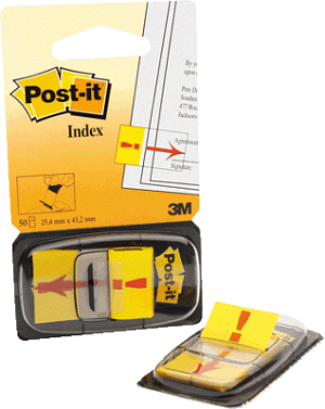 3M Post-it Index Ausrufezeichen