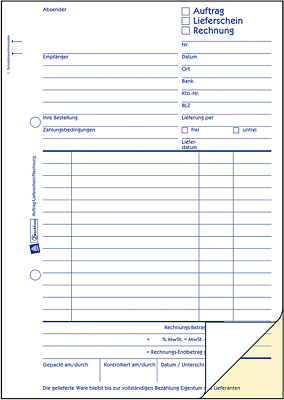 Zweckform Auftrag 1739 SD