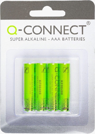 Q-Connect KF00488 Super Alkaline Batterien - Micro/LR03/AAA, 1,5 V