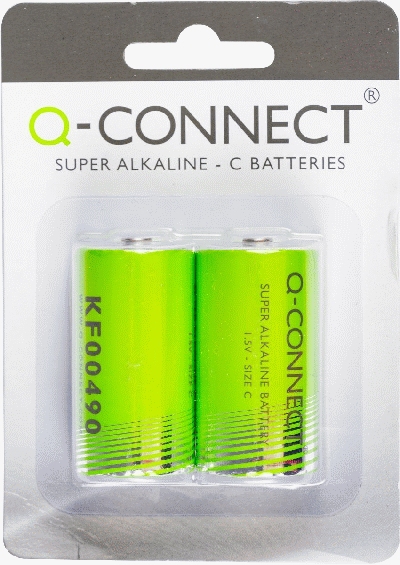 Q-Connect KF00490 Super Alkaline Batterien - Baby/LR14/C, 1,5 V