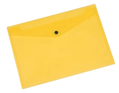 Q-Connect Dokumentenmappen - gelb, A4 bis zu 50 Blatt