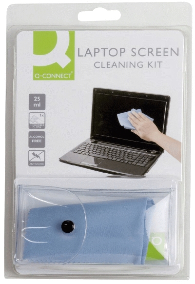 Q-Connect Bildschirmreinigerset - Laptop