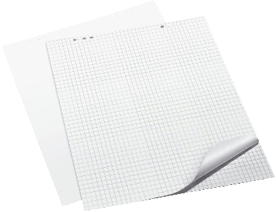 Q-Connect Flipchart-Block, 68 x 99 cm, blanko, 20 Blatt VE5