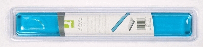 Q-Connect Gel-Tastatur-Handgelenkauflagen - blau-transparent