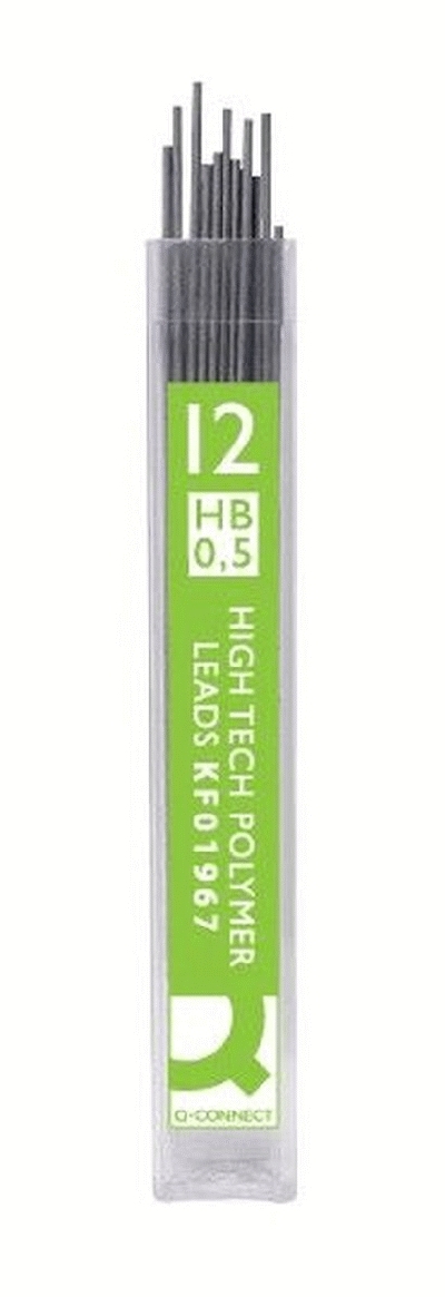 Q-Connect Feinminen Pencil Leads, 0,5 mm, HB