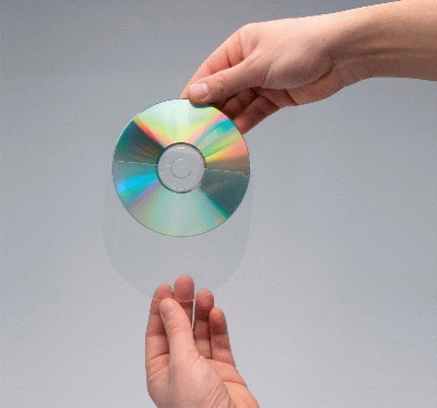 Q-Connect CD/DVD-Hüllen selbstklebend - ohne Lasche, transparent, 1900 Stück