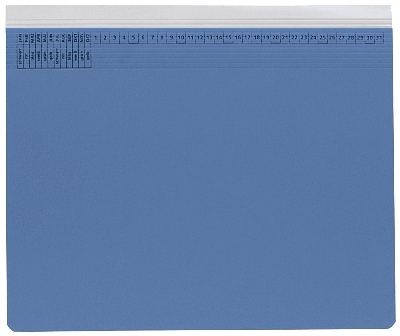 Q-Connect Hängehefter, Linksheftung, blau KF15791 VE25