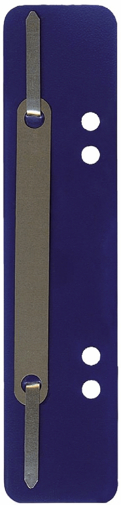 Q-Connect Heftstreifen Kunststoff,kurz -Deckleiste aus Metall,dunkelblau,75 Stk.
