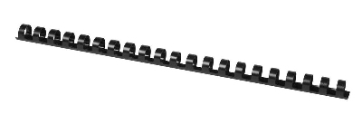 Q-Connect KF24051 Plastik-Binderücken, 14 mm, für 125 Blatt, schwarz, 100 Stück