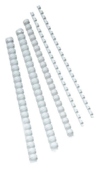 Q-Connect Plastik-Binderücken, 197 mm, für 95 Blatt, weiß, 1900 Stück