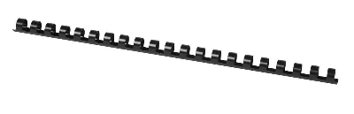 Q-Connect KF24022 Plastik-Binderücken, 12 mm, für 95 Blatt, schwarz, 100 Stück