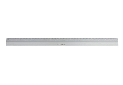 Q-Connect Lineal Alu - 50 cm, silber