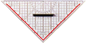 Rumold TZ-Dreieck 1158 mit abnehmbarem Griff, Hypotenuse 325 mm
