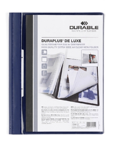 Durable Angebotshefter DURAPLUS® DE LUXE -strapazierfähige Folie, A4, dunkelblau