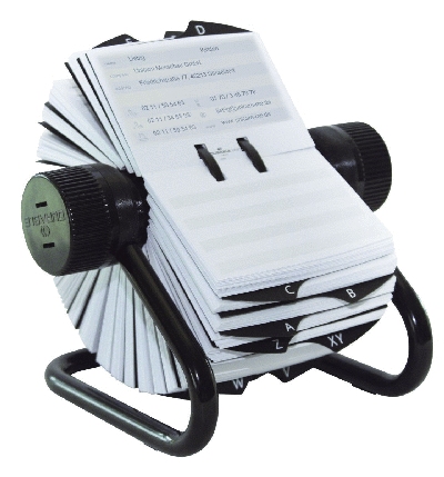Durable TELINDEX® Rollkartei mit 500 beidseitig bedruckten Karteikarten, inkl. R