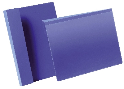 Durable Kennzeichnungstasche mit Falz - A4 quer, dunkelblau, VE50