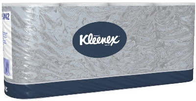 Kleenex® Kleinrollen Toilet Tissue - 3-lagig, geprägt, super-hochweiß, Rolle mit