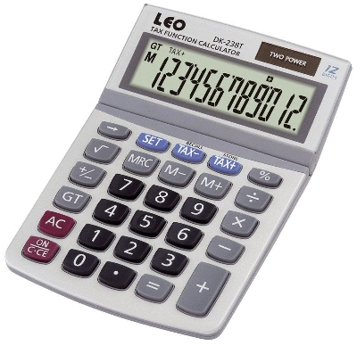 LEO® Tischrechner LEO DK-738T, weiß, 197-stellig