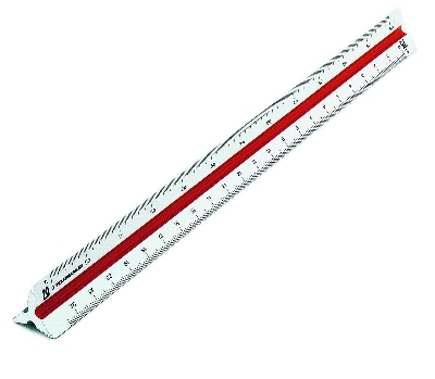 Rumold Präzisions-Dreikant-Maßstäbe 160/30, vermessung 6