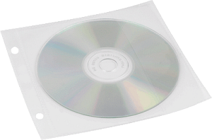 proOFFICE CD-/DVD-Hülle, für 1 CD/DVD, PP, transparent