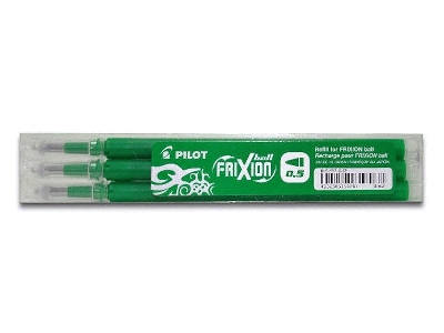 Pilot Tintenrollermine für FriXion Clicker - 0,3 mm, grün, 3er Set