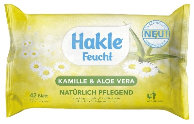 Hakle® Toilettentücher Kamille + Aloe Vera - feucht, 42 Stück