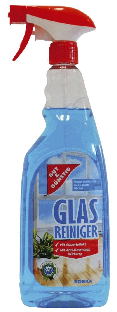 Gut & Günstig 2557212008 Glasreiniger - 1 Liter, Sprühdüse