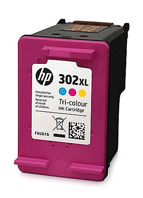 hp Tintenpatrone F6U67AE 302XL 3-farbig