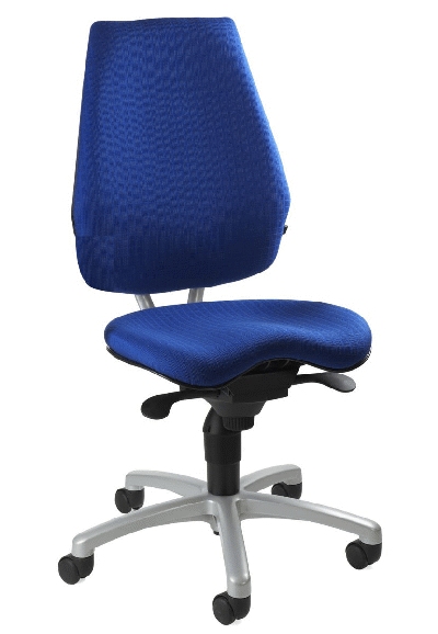 Topstar® Bürodrehstuhl ALUSTAR Basic, ohne Armlehnen, blau