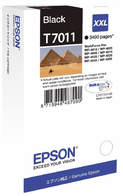 Epson C13T70114010 Original Tintenpatrone schwarz XXL T7011