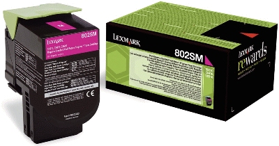 Original Lexmark Toner-Kit magenta return program (0080C2SM0,080C2SM0,80C2SM0,80