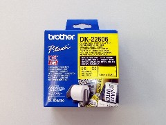 Brother Endlosetikettenrollen Film gelb 15,24m x 62mm